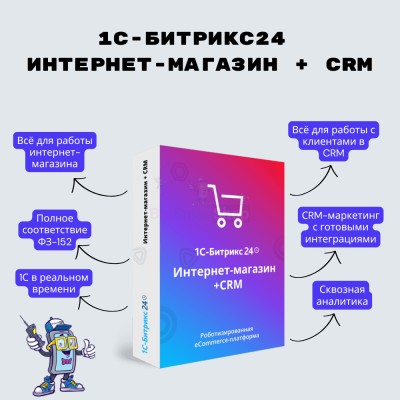 Программа для ЭВМ "1С-Битрикс24". Лицензия Интернет-магазин + CRM (12 мес.) - купить в Бегуновской